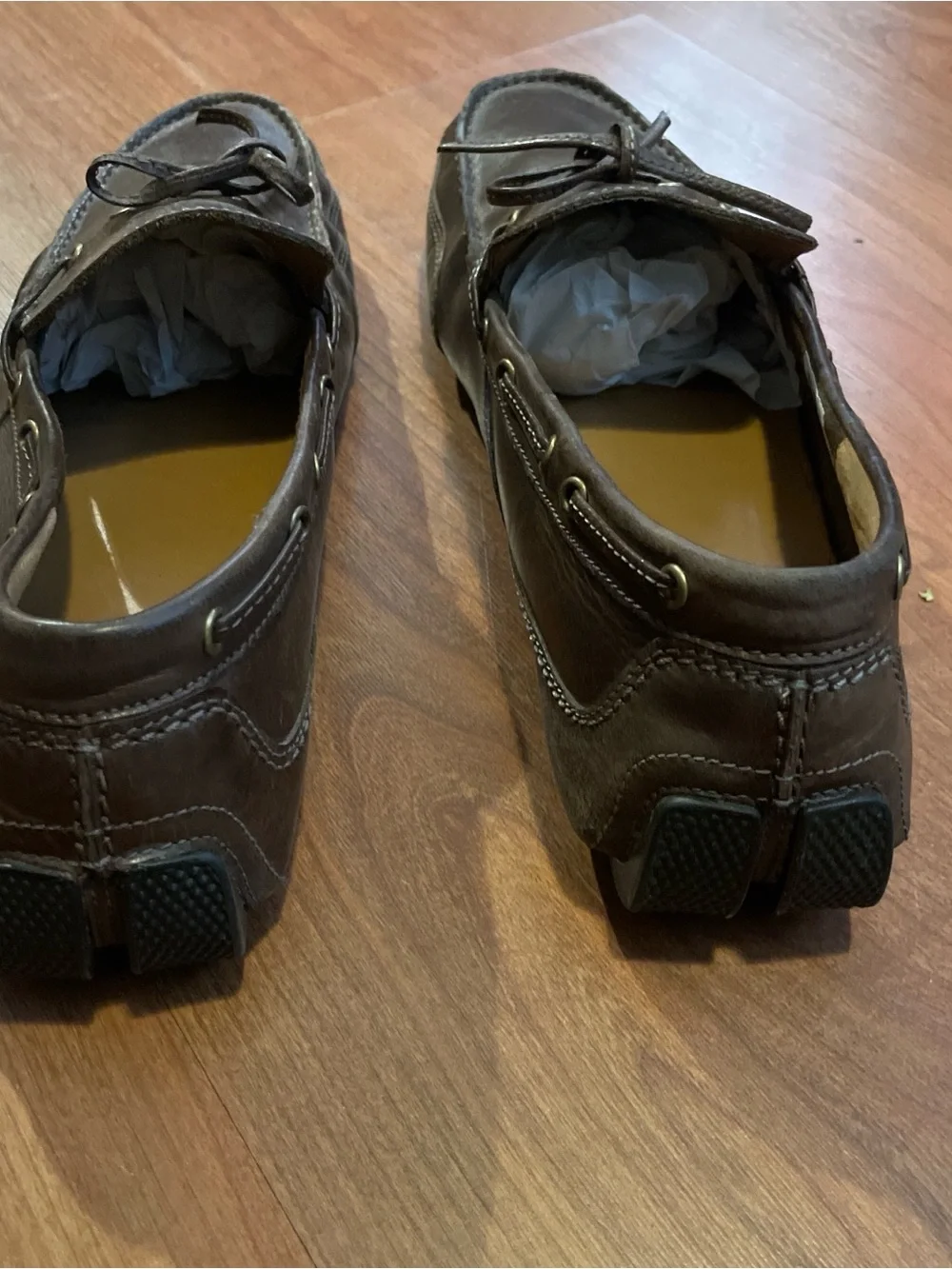 Clarks Brown Leather Moccasin Boat Shoes